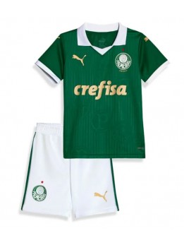 Detské Futbalové oblečenie Palmeiras 2024-25 Krátky Rukáv - Domáci (+ trenírky)